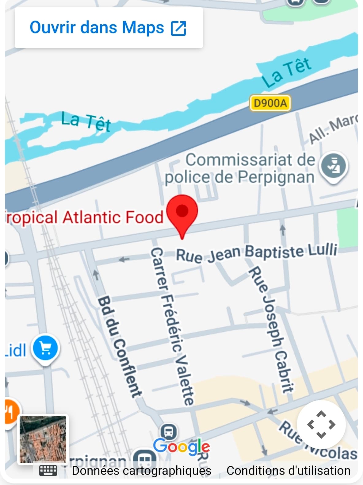 Aperçu carte mobile - Tropical Atlantic Food